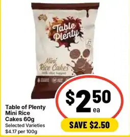Ritchies Table of Plenty Mini Rice Cakes offer
