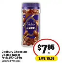 IGA Cadbury Chocolate Coated Nut or Fruit offer