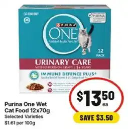 IGA Purina One Wet Cat Food Selected Varieties offer