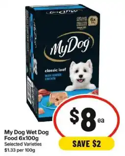 IGA My Dog Wet Dog Food offer