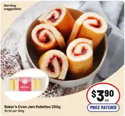 IGA Baker's Oven Jam Rollettes offer