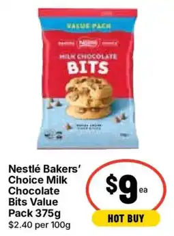 Ritchies Nestlé Bakers' Choice Milk Chocolate Bits Value Pack offer