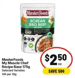 IGA MasterFoods My Muscle Chef Recipe Base offer