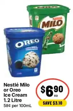 Ritchies Nestlé Milo or Oreo Ice Cream offer