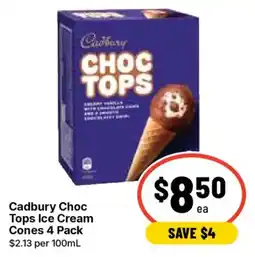 Ritchies Cadbury Choc Tops Ice Cream Cones offer