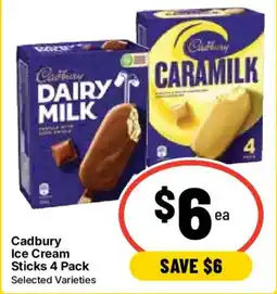 Ritchies Cadbury Ice Cream Sticks 4 Pack offer