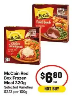IGA McCain Red Box Frozen Meal offer