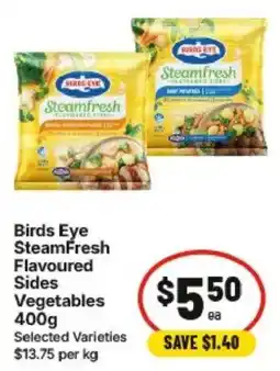 IGA Birds Eye Steamfresh Flavoured Sides Vegetables offer