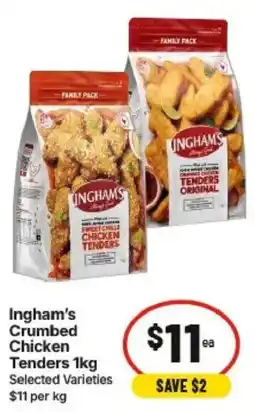 IGA Ingham's Crumbed Chicken Tenders offer