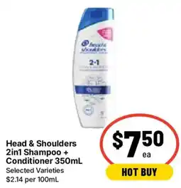 Ritchies Head & Shoulders 2in1 Shampoo + Conditioner offer