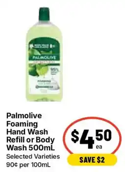 Ritchies Palmolive Foaming Hand Wash Refill or Body Wash offer