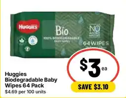 Ritchies Huggies Biodegradable Baby Wipes offer