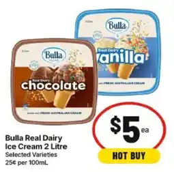 IGA Bulla Real Dairy Ice Cream offer