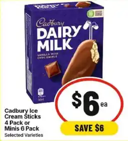 IGA Cadbury Ice Cream Sticks offer