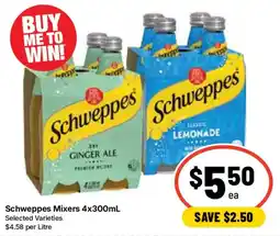 Ritchies Schweppes Mixers offer