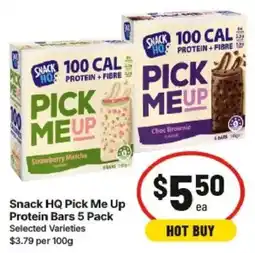 IGA Snack HQ Pick Me Up Protein Bars offer