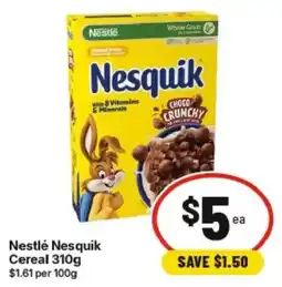IGA Nestlé Nesquik Cereal offer