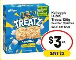 IGA Kellogg's LCMs Treatz offer