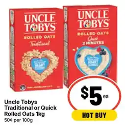 Ritchies Uncle Tobys Rolled Oats offer