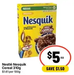 Ritchies Nestlé Nesquik Cereal offer