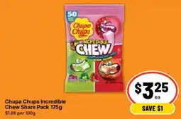 Ritchies Chupa Chups Incredible Chew Share Pack offer