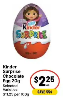 Ritchies Kinder Surprise Chocolate Egg offer