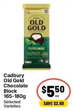 Ritchies Cadbury Old Gold Chocolate Block offer