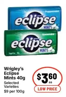 Ritchies Wrigley's Eclipse Mints offer
