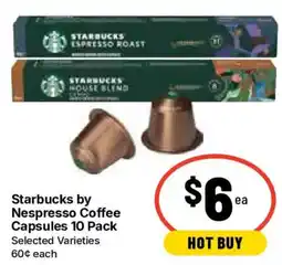 Ritchies Starbucks by Nespresso Coffee Capsules Selected Varieties offer