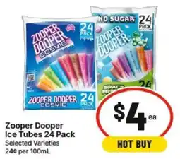 IGA Zooper Dooper Ice Tubes offer