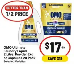 IGA OMO Ultimate Laundry Liquid offer