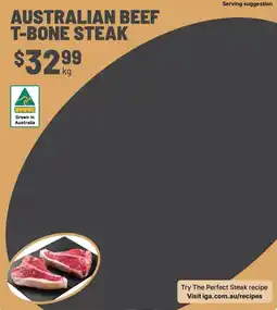 Ritchies Australian Beef T-Bone Steak offer