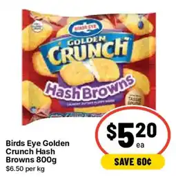 Ritchies Birds Eye Golden Crunch Hash Browns offer