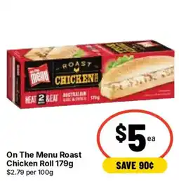 Ritchies On The Menu Roast Chicken Roll offer