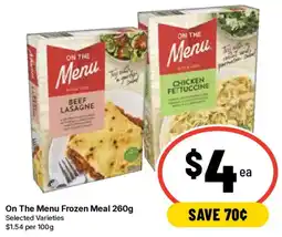 Ritchies On The Menu Frozen Meal offer