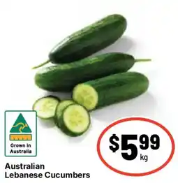 Ritchies Australian Lebanese Cucumbers offer