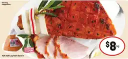 IGA IGA Half Leg Ham Bone In offer