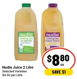 Ritchies Nudie Juice 2 Litre offer