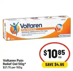 IGA Voltaren Pain Relief Gel offer