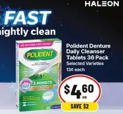 IGA Polident Denture Daily Cleanser Tablets offer