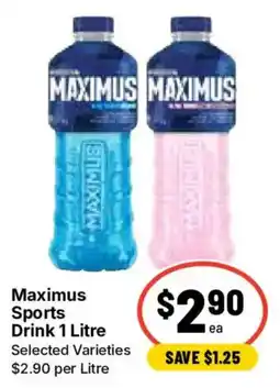 Ritchies Maximus Sports Drink 1 Litre offer