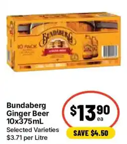 Ritchies Bundaberg Ginger Beer Selected Varieties offer