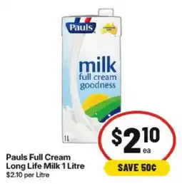 IGA Pauls Full Cream Long Life Milk offer