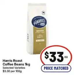 IGA Harris Roast Coffee Beans offer