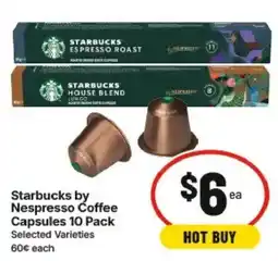 IGA Starbucks by Nespresso Coffee Capsules offer