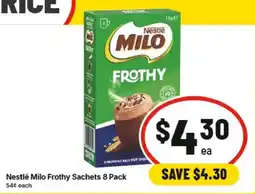 IGA Nestlé Milo Frothy Sachets offer