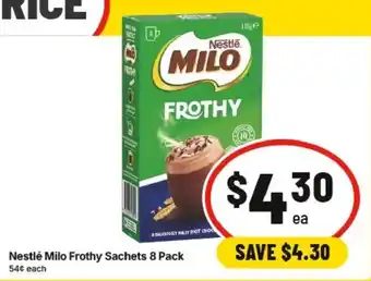 Nestlé Milo Frothy Sachets