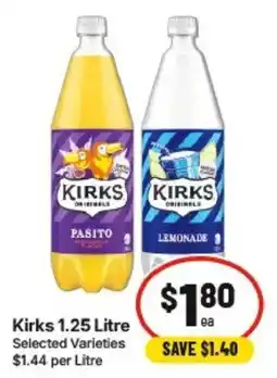 IGA Kirks 1.25 Litre Selected Varieties offer
