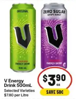 IGA V Energy Drink 500mL offer