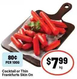 Ritchies Cocktail or Thin Frankfurts Skin On offer